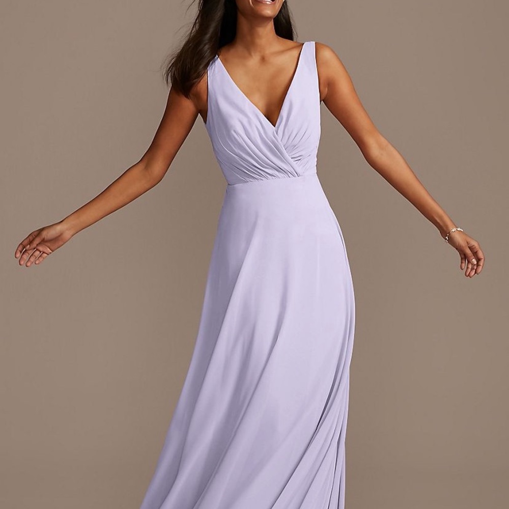 David’s Bridal Bridesmaid Dress in Iris